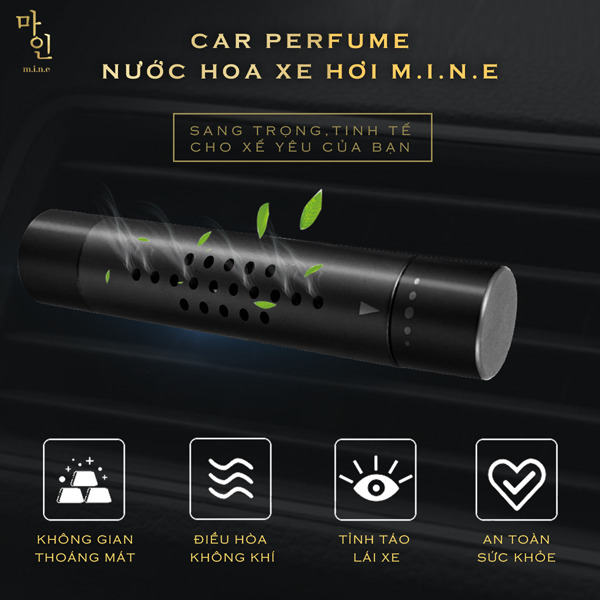 Nước hoa xe hơi Mine Đỏ - Hương Gỗ ấm Mine Car Perfume Reddy - Wood-duoc-ban-tai-Droppiimart