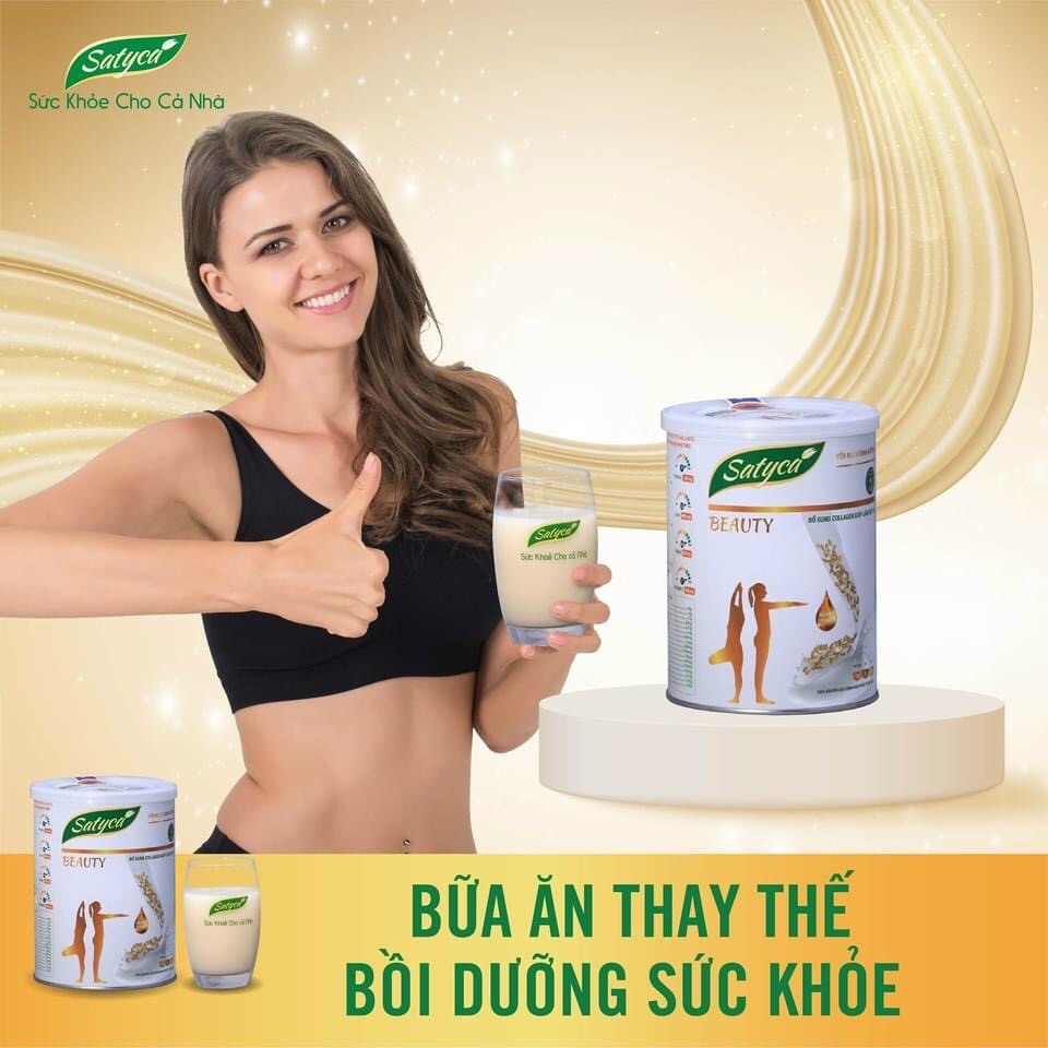 Sữa yến mạch dinh dưỡng Satyca Beauty có thể thay thế bữa ăn phụ