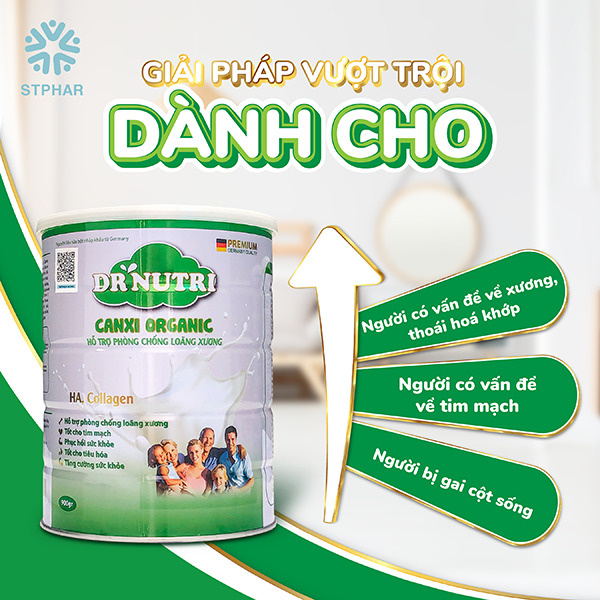Đối tượng sử dụng Sữa bột Dr. Nutri – Canxi Organic 900gr