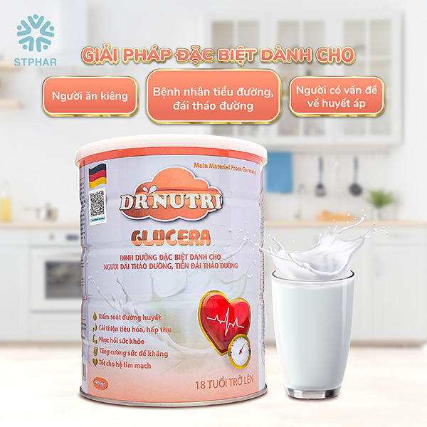Sữa bột cho người tiểu đường Dr Nutri Glucera 900g-duoc-ban-tai-Siêu thị online Nhi Bống