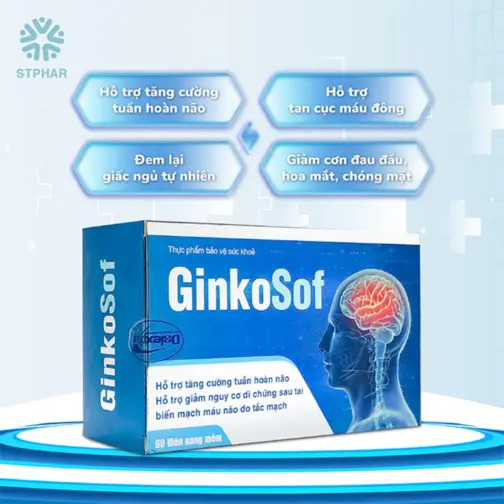 Viên uống hỗ trợ trí nhớ tuần hoàn não STPHAR-Ginkosof