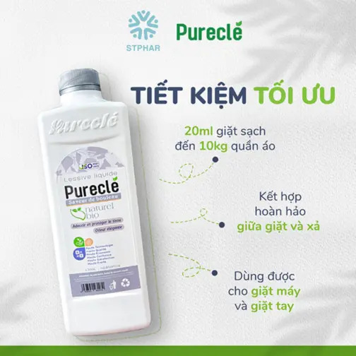 Nước giặt xả Pureclé 1.38L