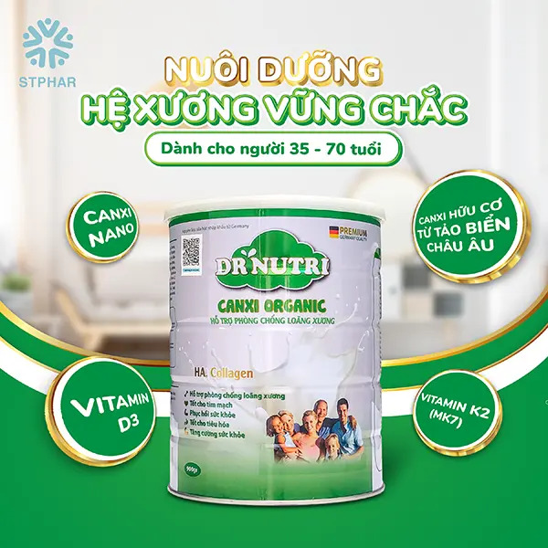 Sữa bột Dr. Nutri – Canxi Organic 400gr-duoc-ban-tai-Siêu thị online Nhi Bống