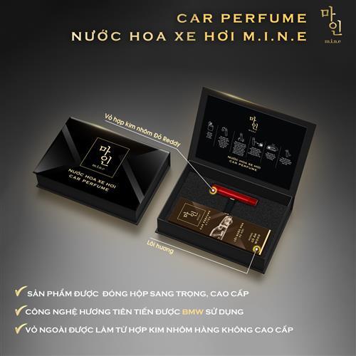 Nước hoa xe hơi Mine Đỏ - Hương Gỗ ấm Mine Car Perfume Reddy - Wood-duoc-ban-tai-Droppiimart