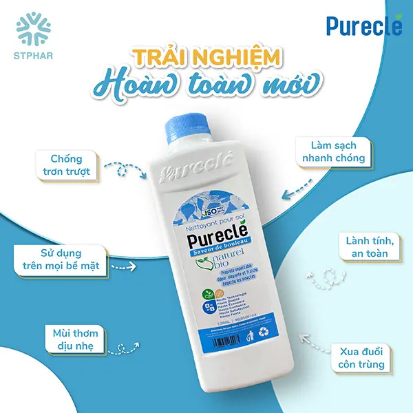 Nước lau sàn đa năng và cô đặc Pureclé 1,38 lít-duoc-ban-tai-Droppiimart