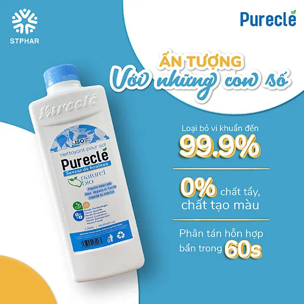 Nước lau sàn đa năng và cô đặc Pureclé 1,38 lít-duoc-ban-tai-Droppiimart