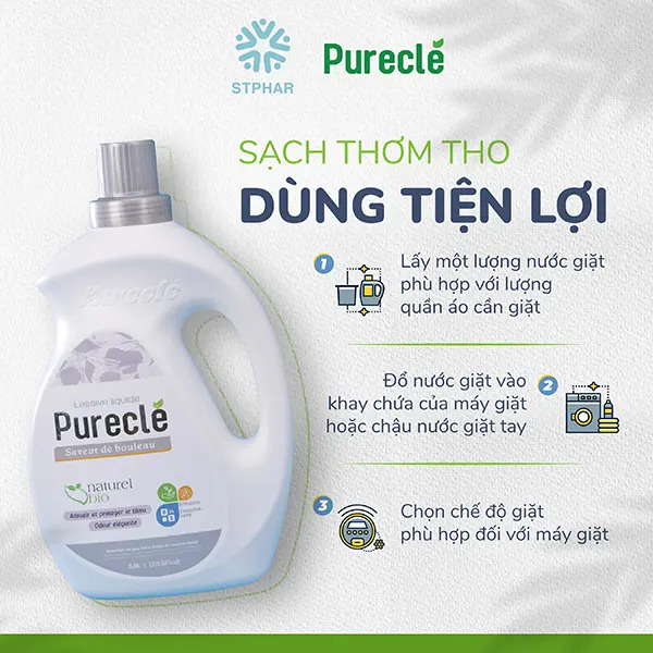 Nước giặt xả Pureclé-duoc-ban-tai-Droppiimart